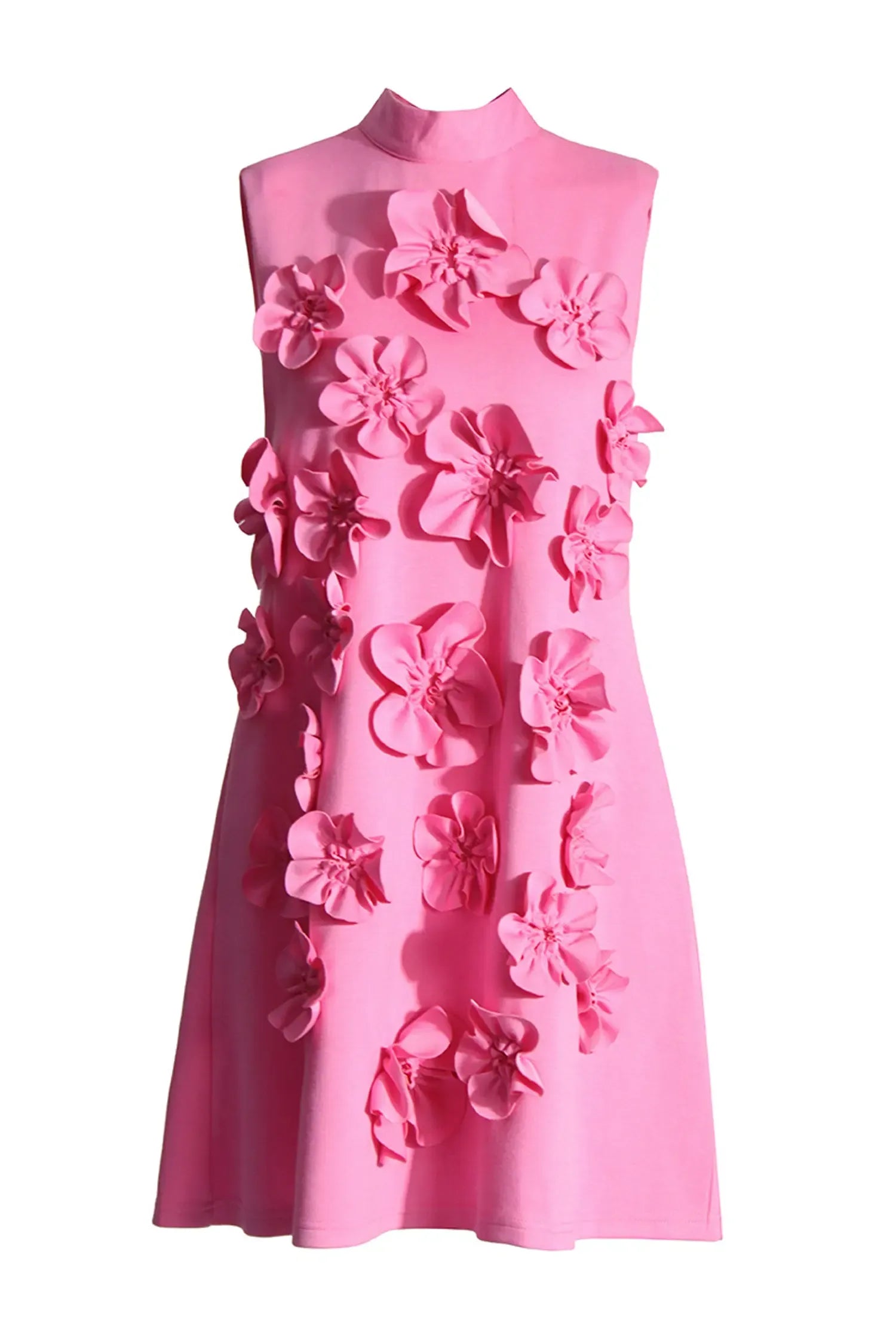 Fiorélline – Sculpted florals – Sleeveless mini dress-15155707937152-Santi Vento Atelier