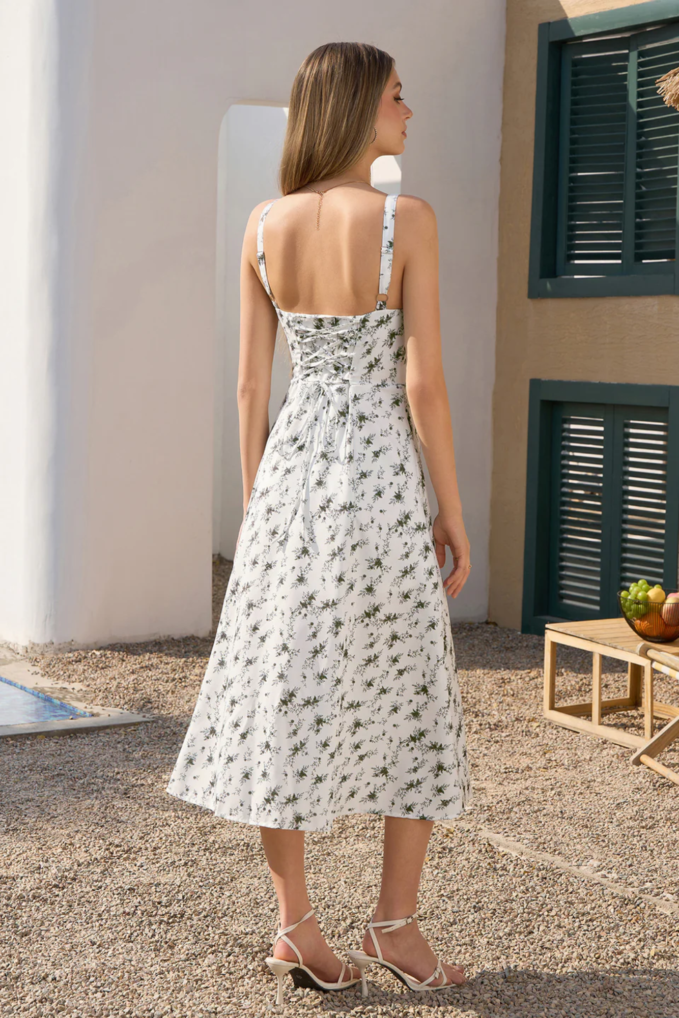 Fiorena – Ditsy bloom charm – Sweetheart midi dress-15148418597248-Santi Vento Atelier