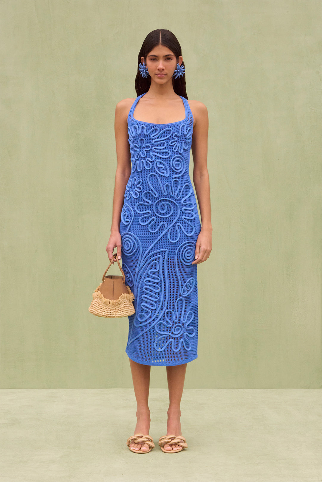 Fiorèra – Floral crochet – Midi dress-15163822408064-Santi Vento Atelier