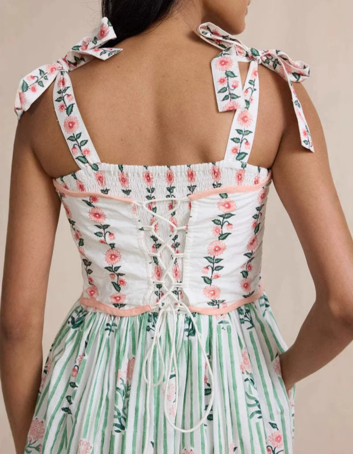 Floréelle – Hand-block print charm – Maxi dress-15169141080448-Santi Vento Atelier