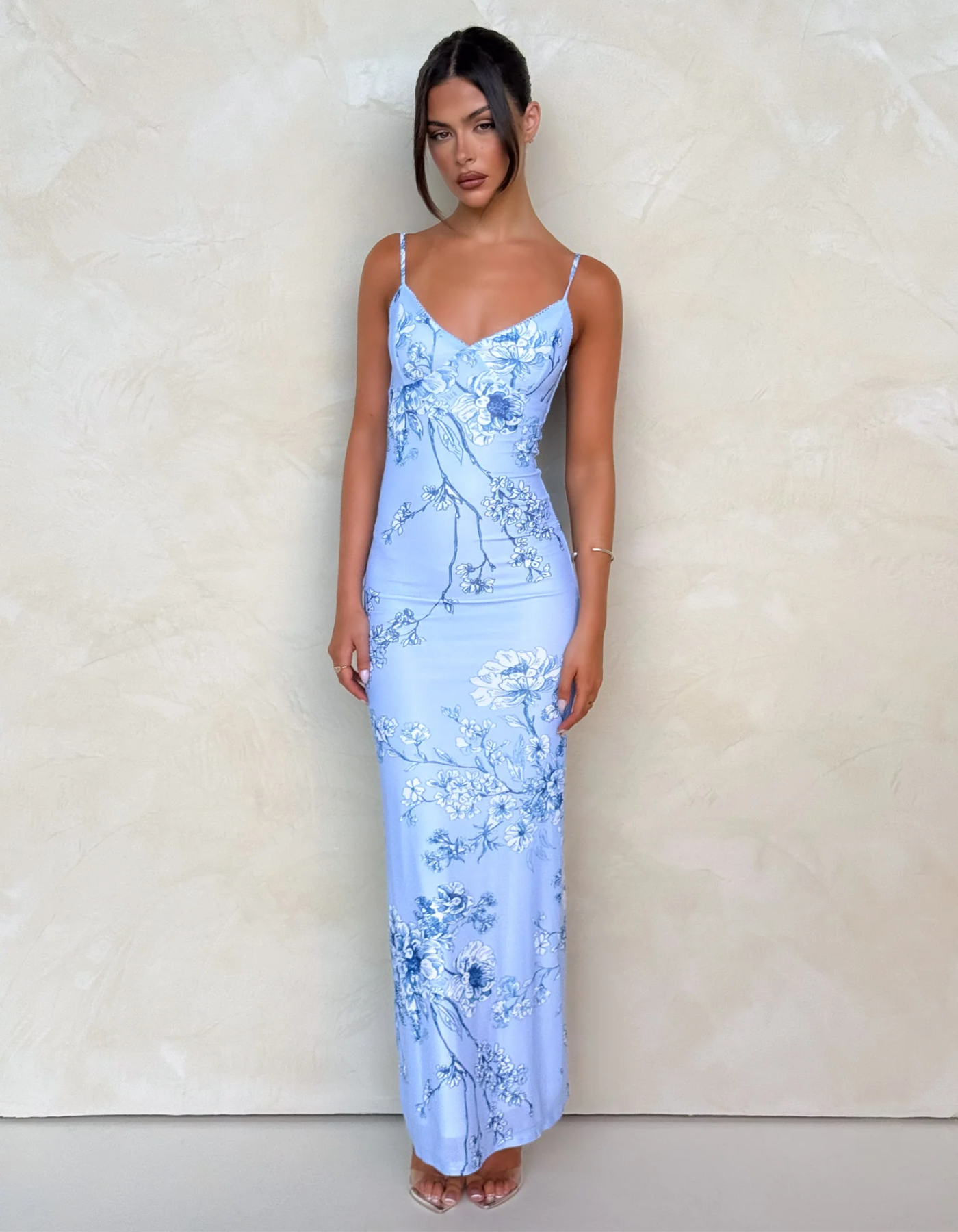 Florentina – Vintage floral print – Slip maxi dress-15148418859392-Santi Vento Atelier