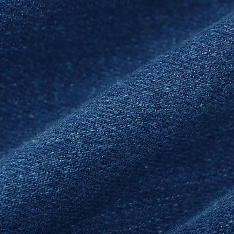 Gabrielle – V-neckline – Denim jumpsuit-15140896375168-Santi Vento Atelier