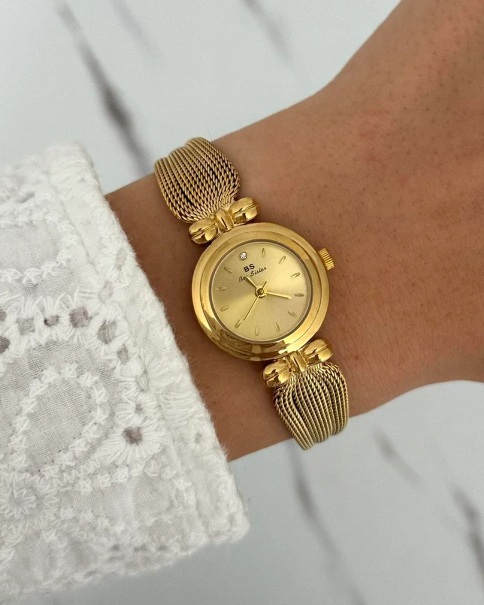 Gigi – Gold-plated mesh band – Vintage watch-15137987625344-Santi Vento Atelier