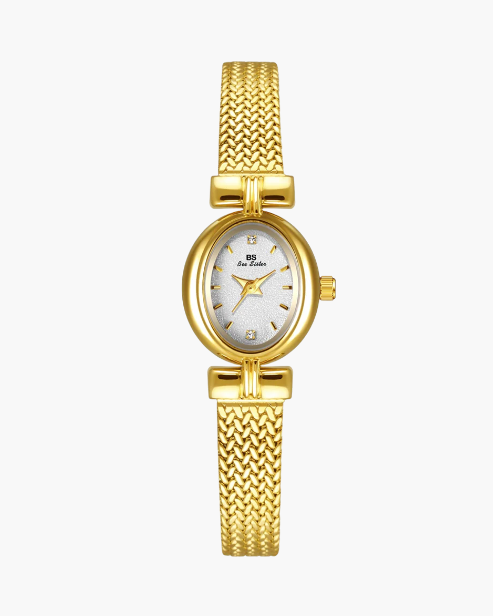 Gigi – Gold-plated mesh band – Vintage watch-15137987625344-Santi Vento Atelier