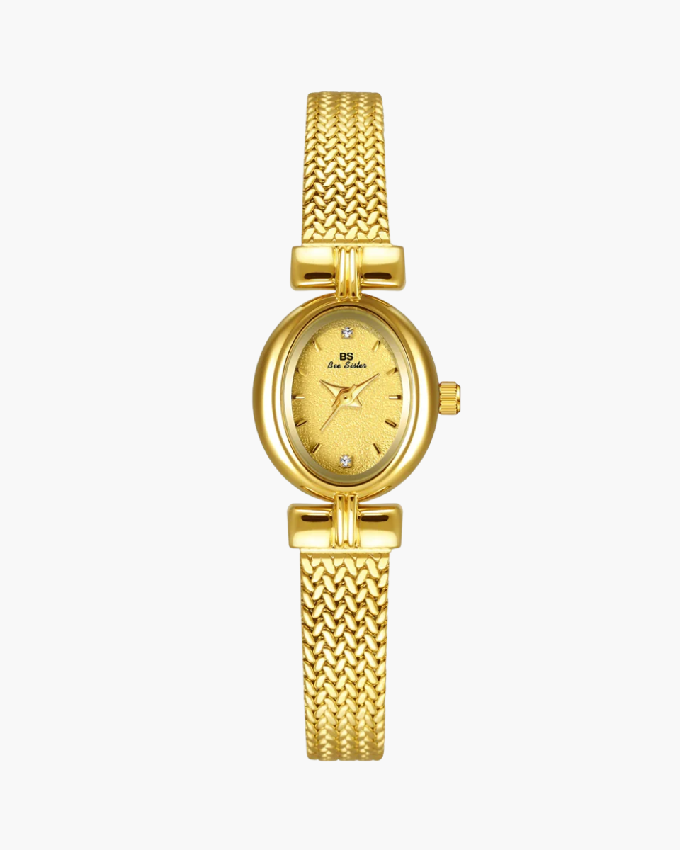 Gigi – Gold-plated mesh band – Vintage watch-15137987625344-Santi Vento Atelier