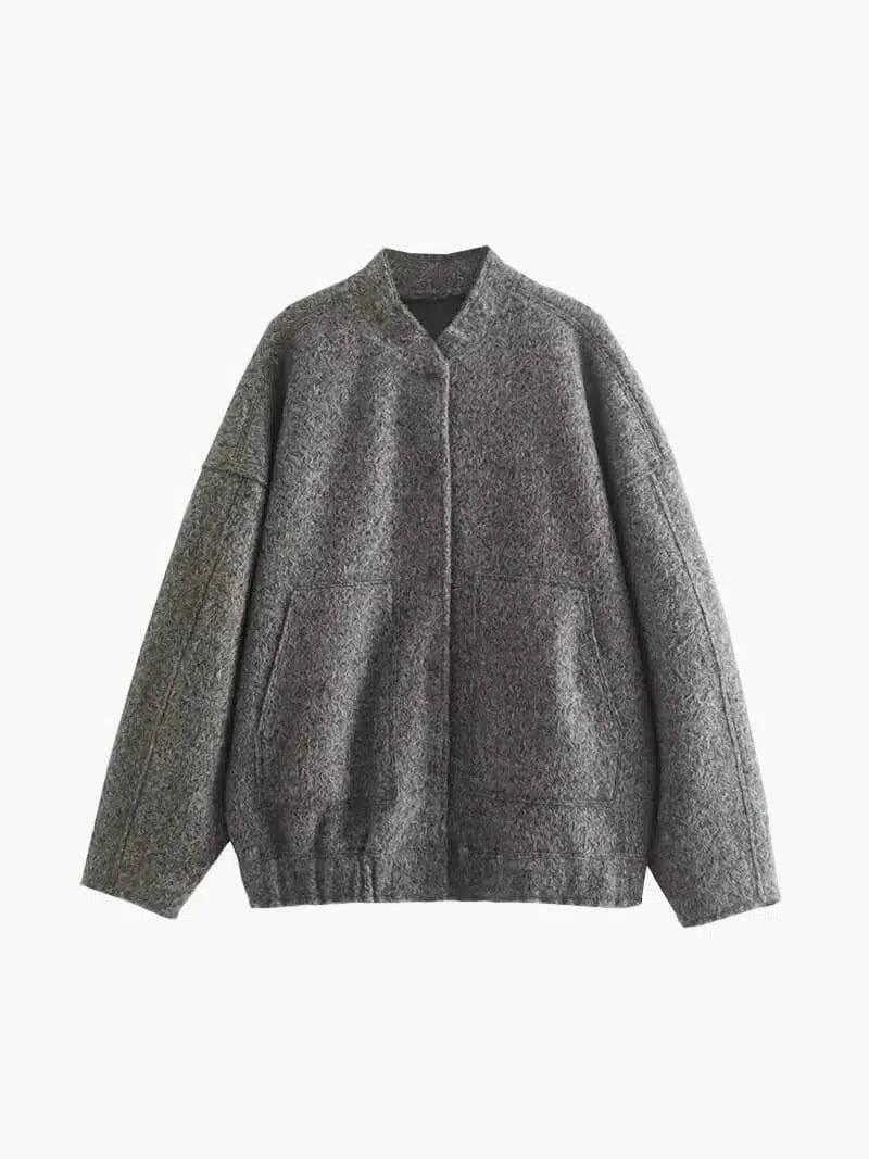 Giorgia – Cozy warmth – Fleece bomber jacket-15137995784576-Santi Vento Atelier