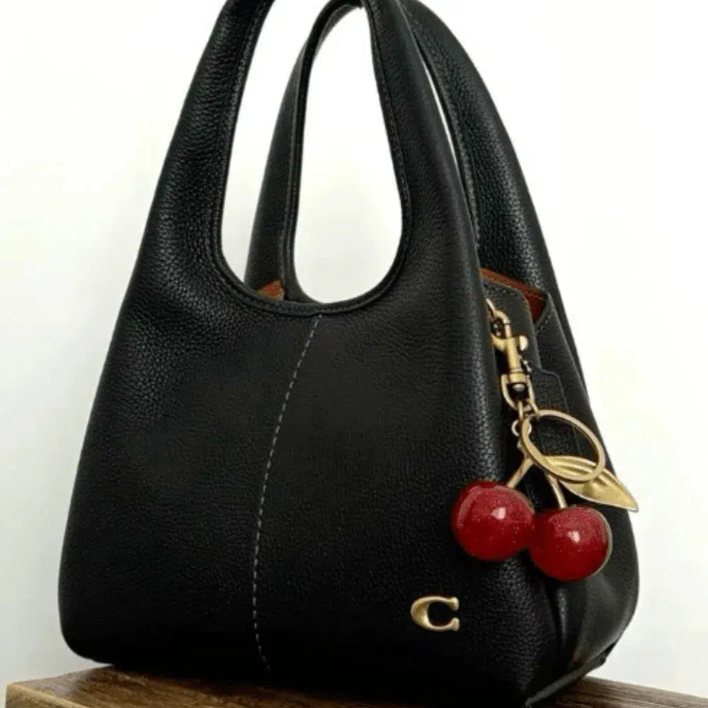 Hard Cherry – Bold design – Bag charm-15137984872832-Santi Vento Atelier