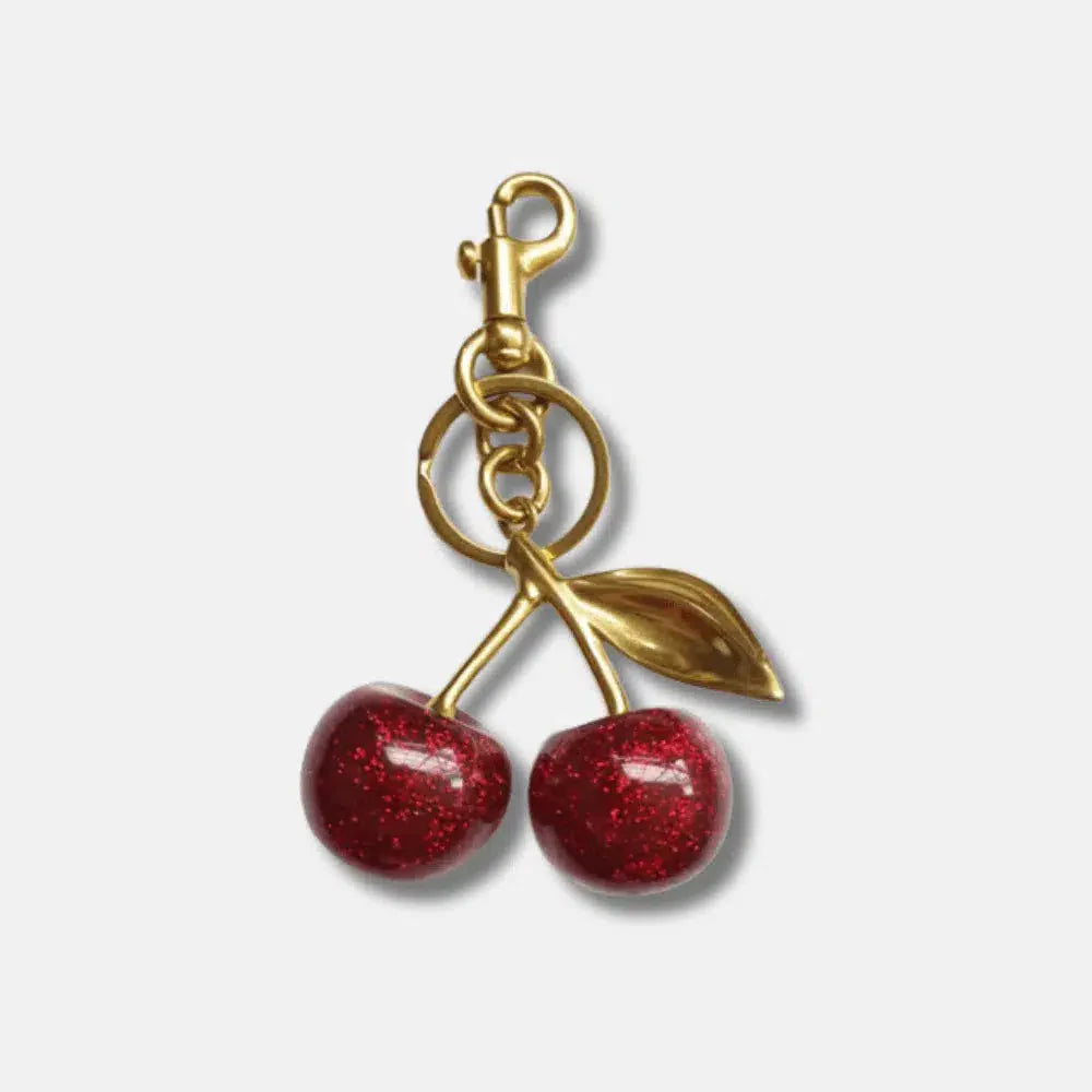Hard Cherry – Bold design – Bag charm-15137984872832-Santi Vento Atelier
