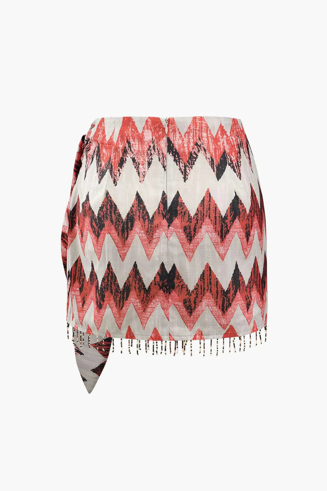 Ida – Unique design – Printed knot mini skirt-15140933599616-Santi Vento Atelier