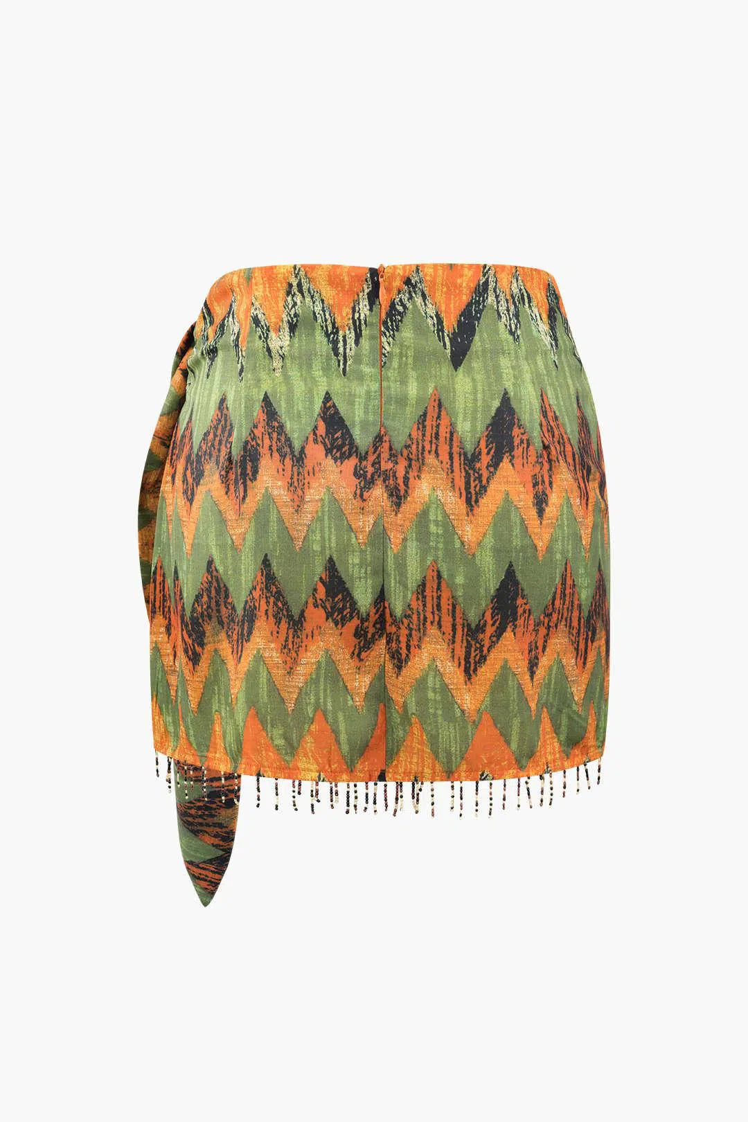 Ida – Unique design – Printed knot mini skirt-15140933599616-Santi Vento Atelier