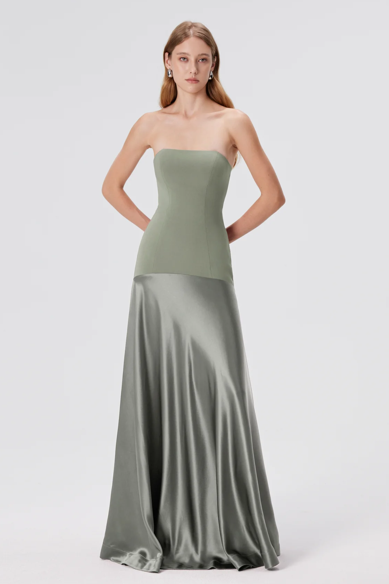 Isavelle – Sculpted fit – Strapless evening gown-15170343666048-Santi Vento Atelier