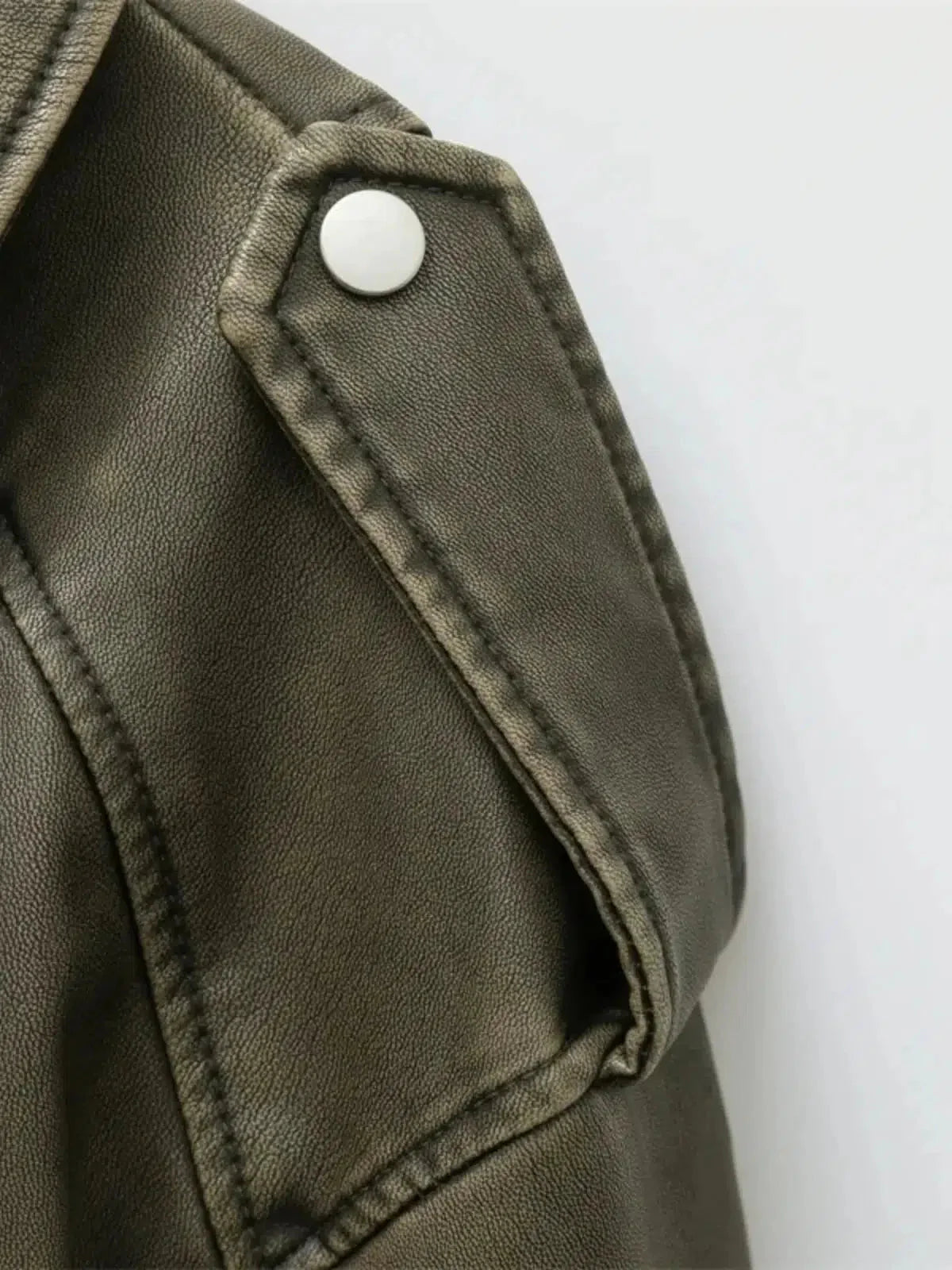 Isla – Cropped fitted design – Belted biker jacket-15137995555200-Santi Vento Atelier