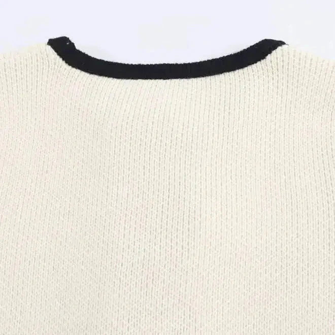 Josette – Bow accents – Chic cardigan-15140898177408-Santi Vento Atelier