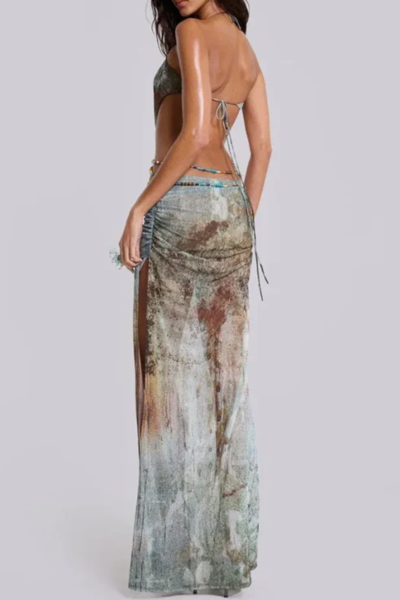 Julia – Printed mesh – Maxi dress-15139767452032-Santi Vento Atelier