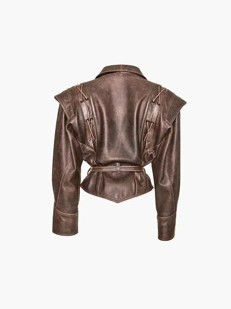 Katniss – Western-inspired style – Leather jacket-15137995719040-Santi Vento Atelier