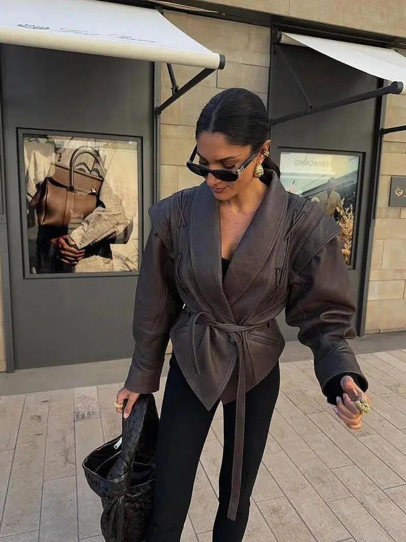 Katniss – Western-inspired style – Leather jacket-15137995719040-Santi Vento Atelier