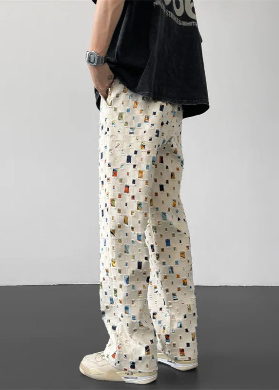 Ken – Cut-out mosaic – Relaxed trousers-15162790674816-Santi Vento Atelier