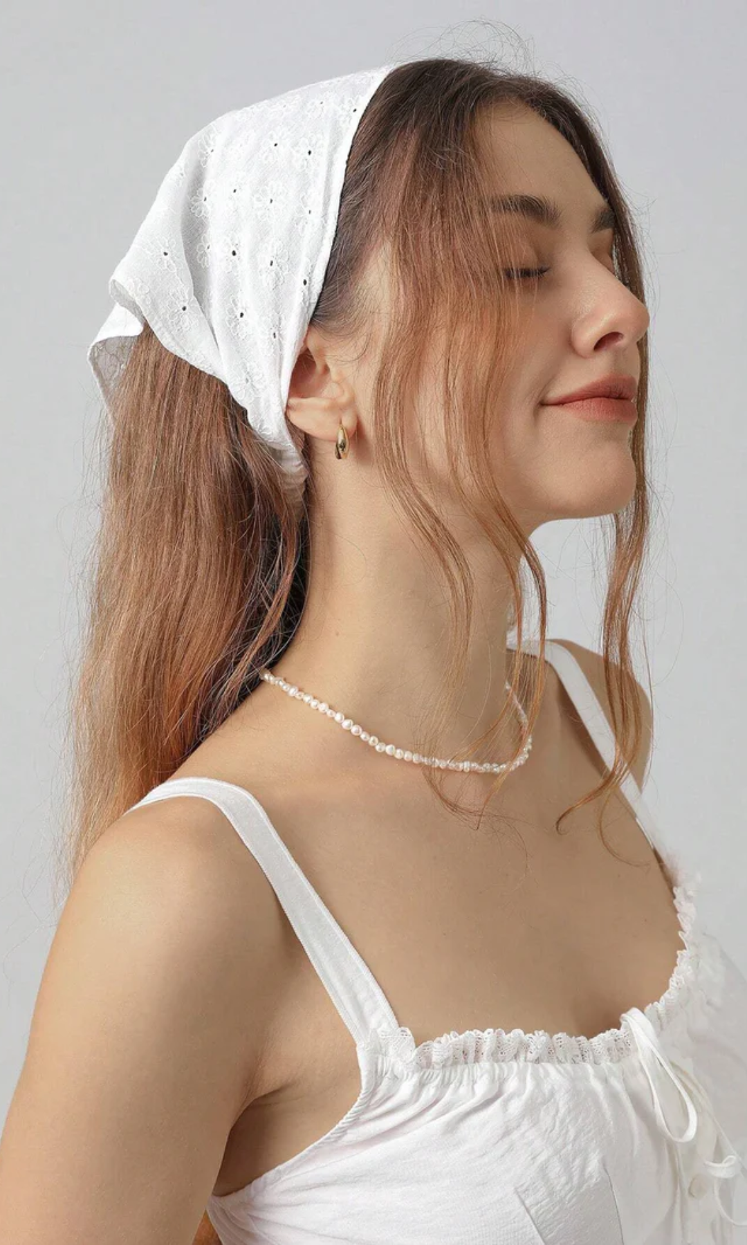 Liora – Embroidered lace – Headscarf-15143503888768-Santi Vento Atelier