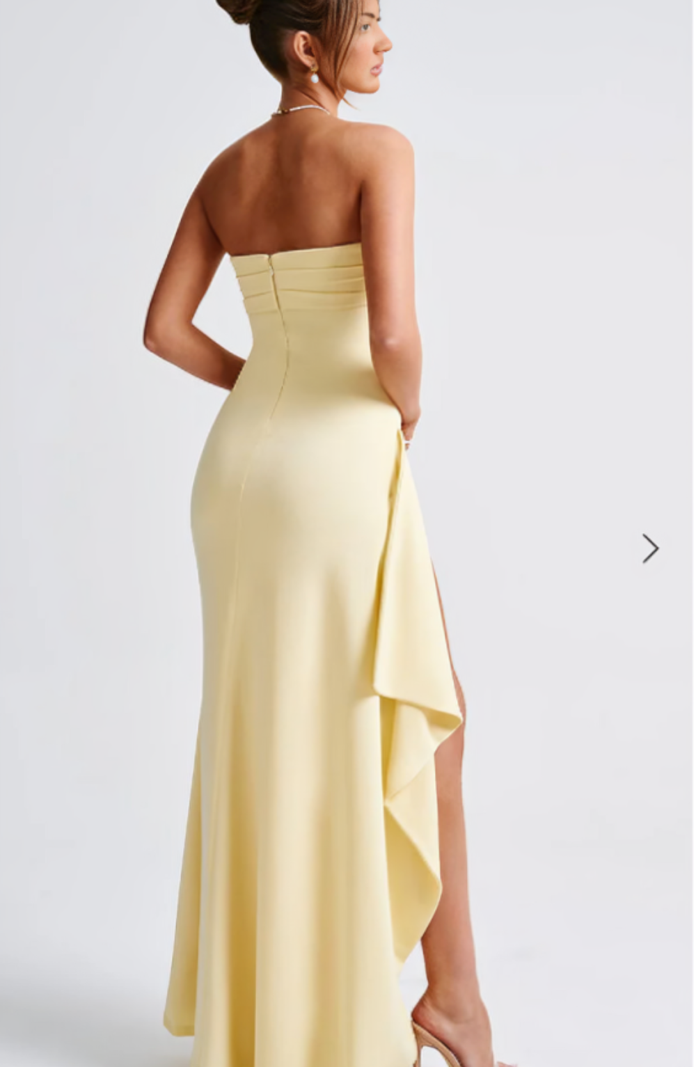 Lioraé – Strapless drape – Thigh slit evening gown-15151287894400-Santi Vento Atelier