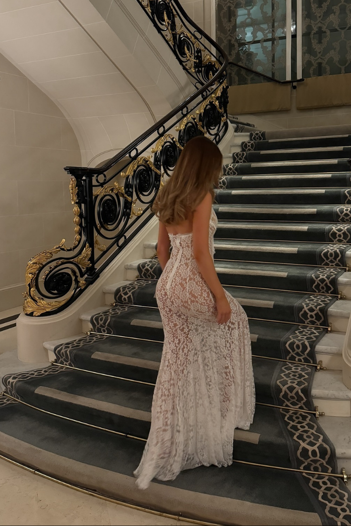 Liorine – Sheer lace – Halter beach gown-15157953659264-Santi Vento Atelier