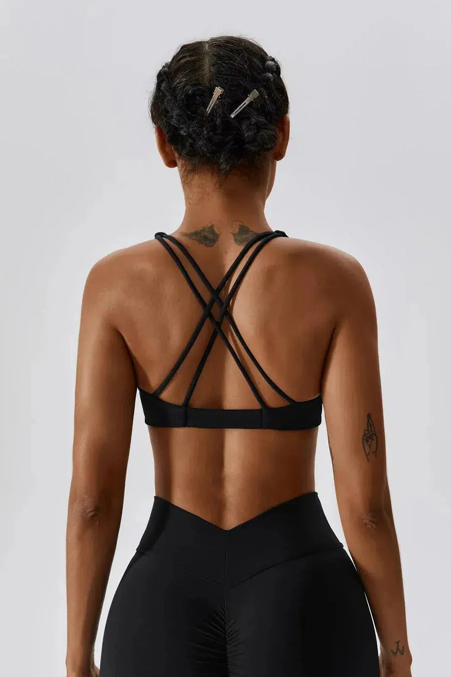 Lorelei – Crossback straps – Sculpting sports bra-15138001060224-Santi Vento Atelier