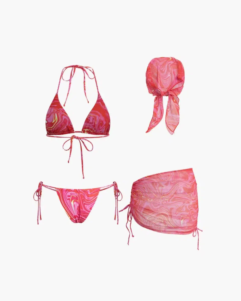 Loreva – Versatile styling – Four-piece bikini set-15138008760704-Santi Vento Atelier