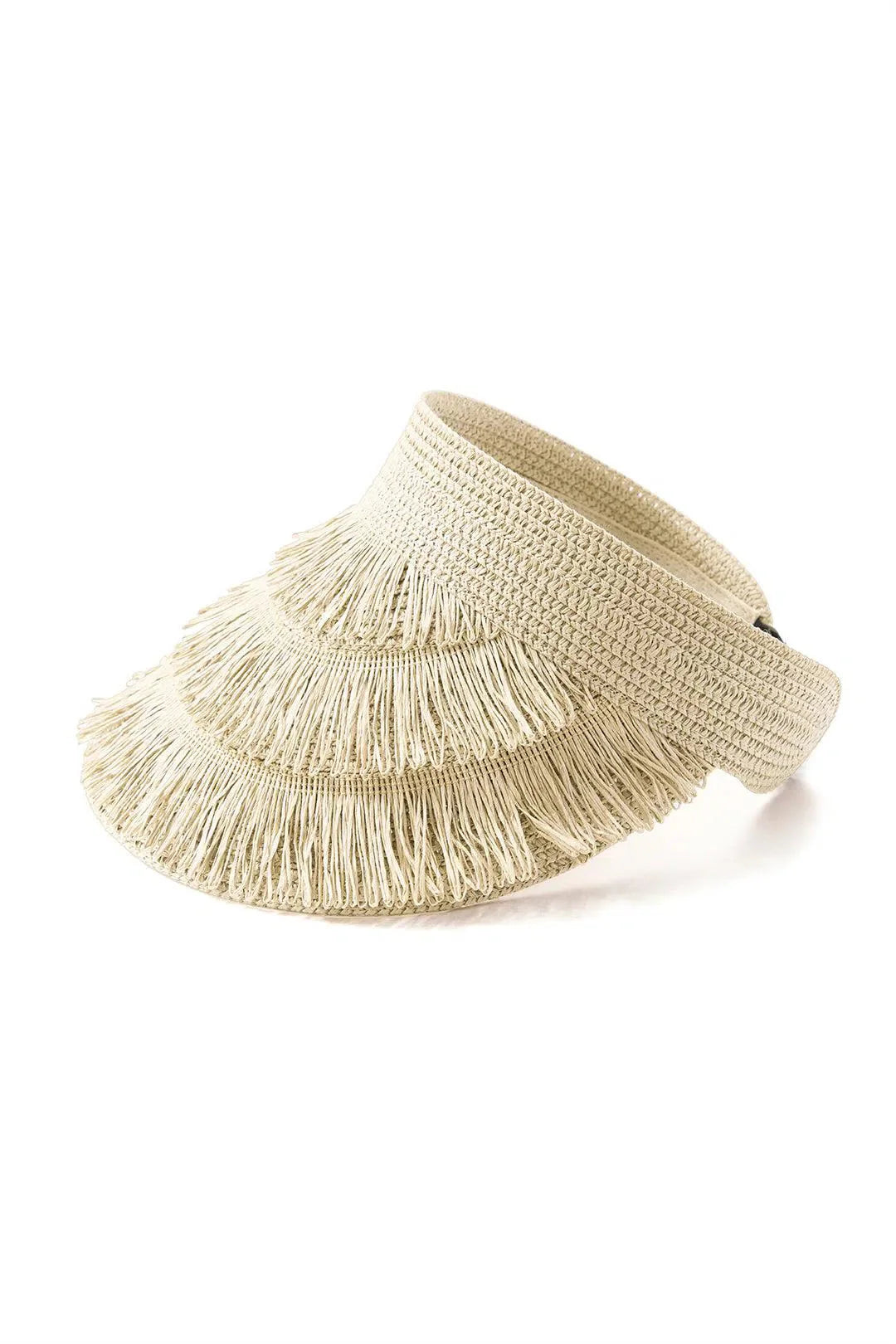 Lorielle – Summer fringe – Wide-brim visor-15137968390528-Santi Vento Atelier