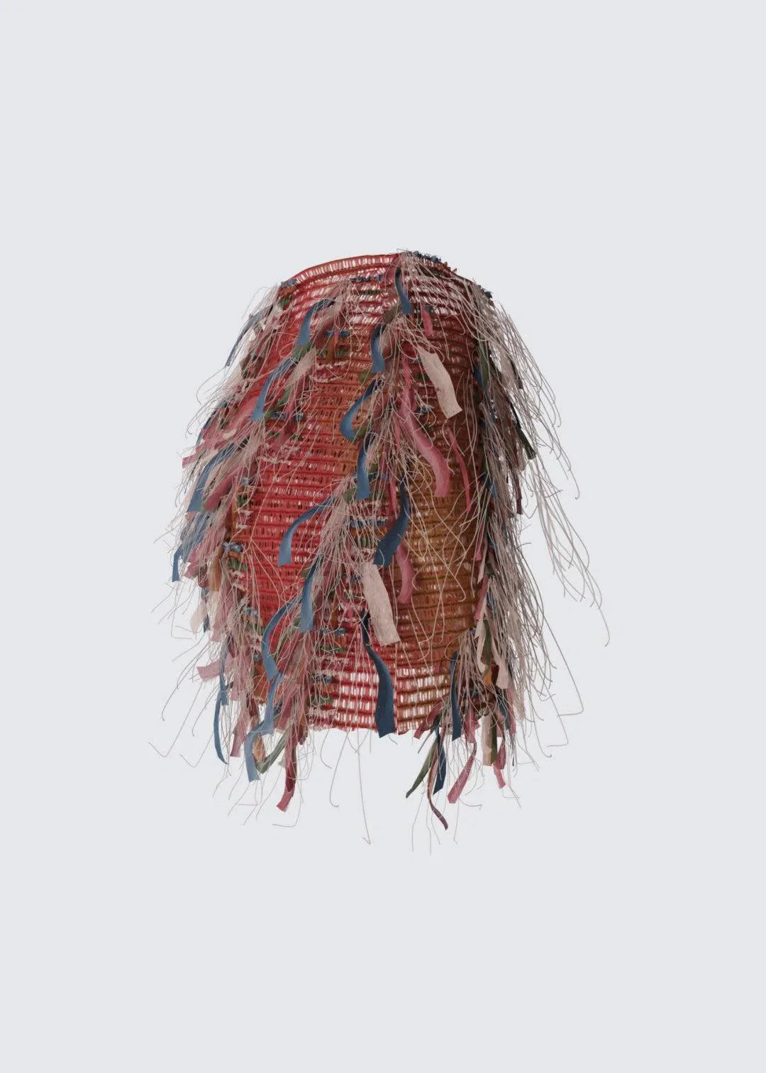 Luciana – Fringed texture – Ruffle skirt-15140933697920-Santi Vento Atelier