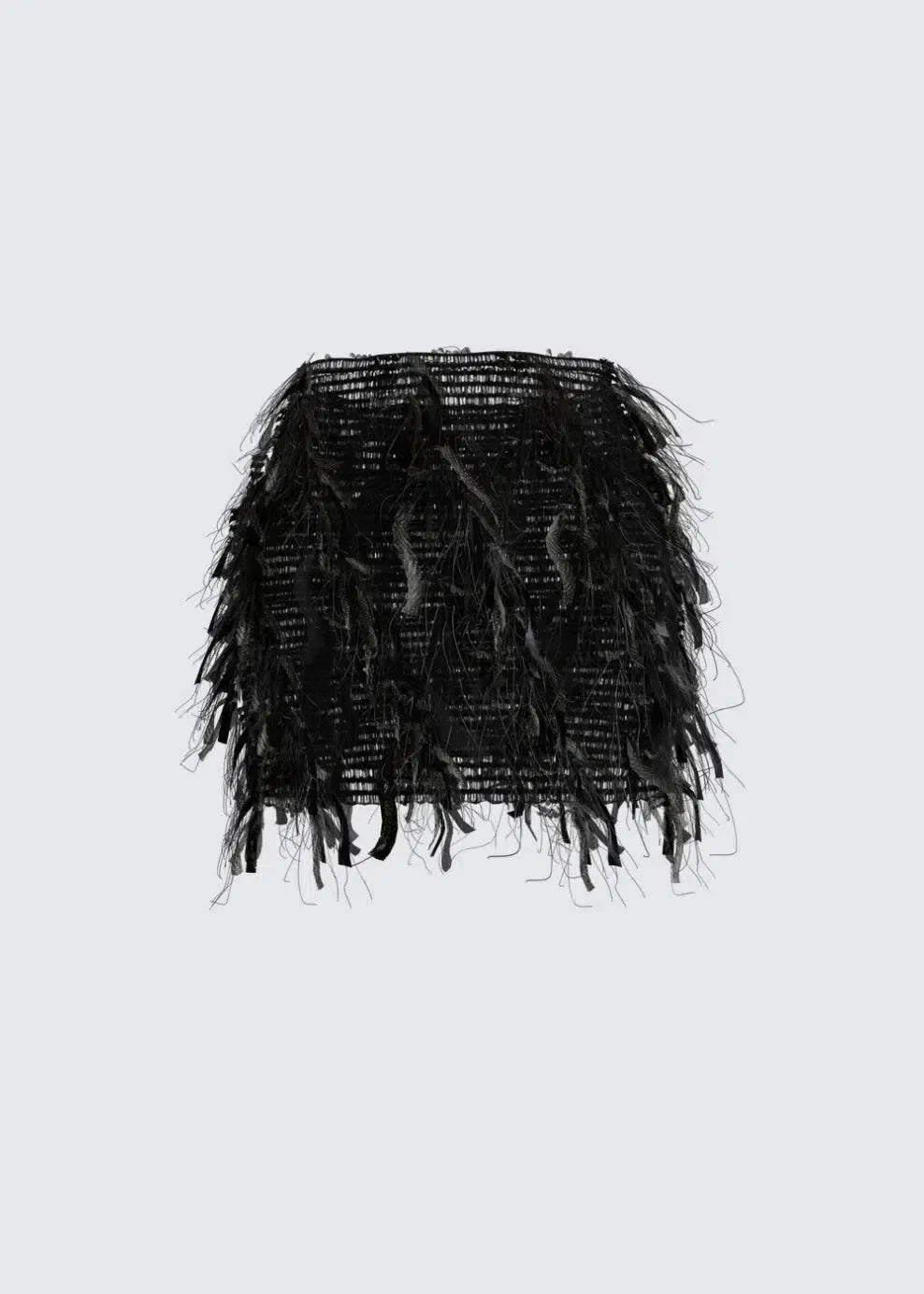 Luciana – Fringed texture – Ruffle skirt-15140933697920-Santi Vento Atelier