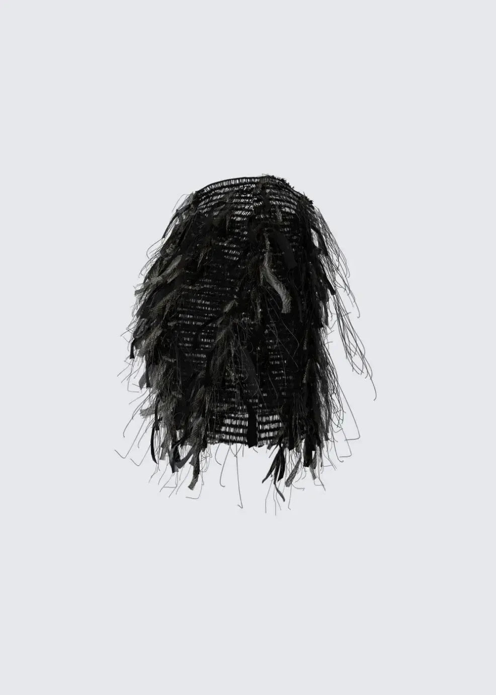 Luciana – Fringed texture – Ruffle skirt-15140933697920-Santi Vento Atelier