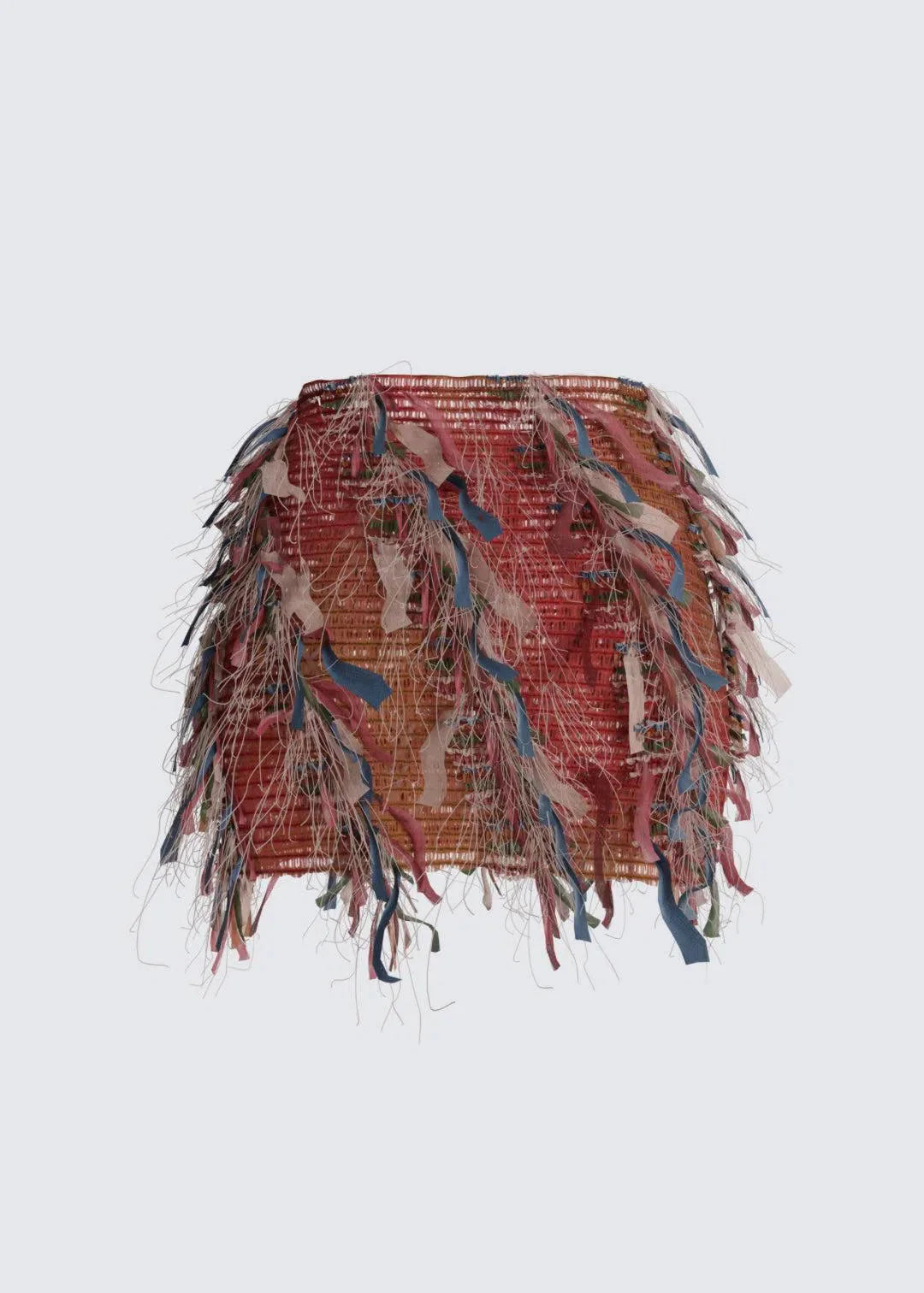 Luciana – Fringed texture – Ruffle skirt-15140933697920-Santi Vento Atelier