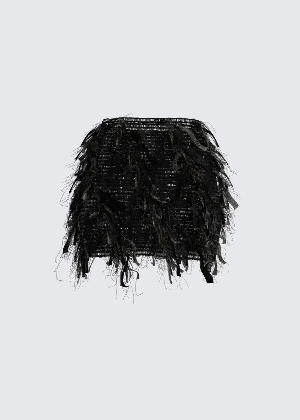 Luciana – Fringed texture – Ruffle skirt-15140933697920-Santi Vento Atelier