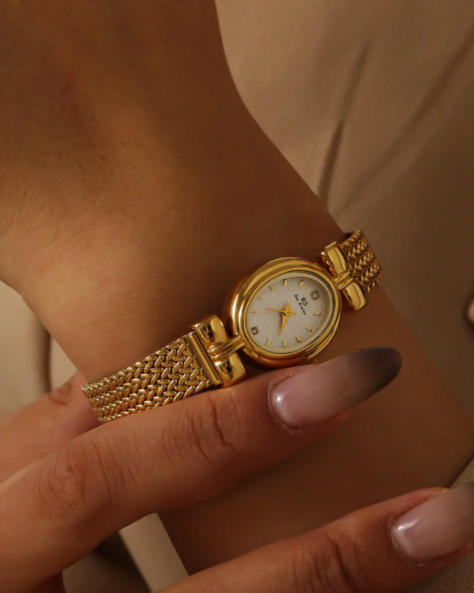 Lucienne – Woven design – Bracelet watch-15137987297664-Santi Vento Atelier