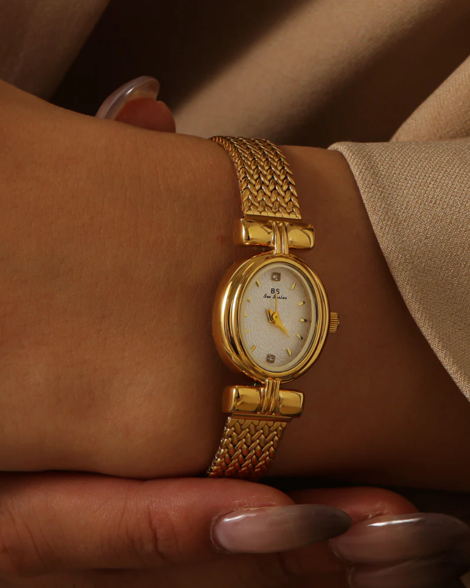 Lucienne – Woven design – Bracelet watch-15137987297664-Santi Vento Atelier