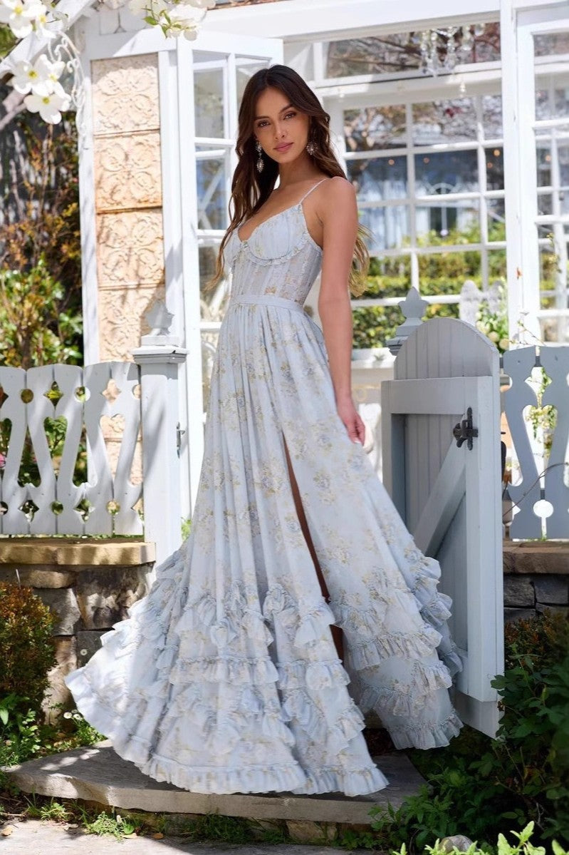 Lunariare – Romantic floral – Maxi dress-15151056716160-Santi Vento Atelier