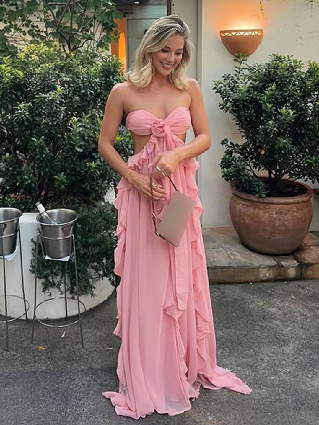 Lunessa – Draped chiffon – Evening gown-15170323841408-Santi Vento Atelier