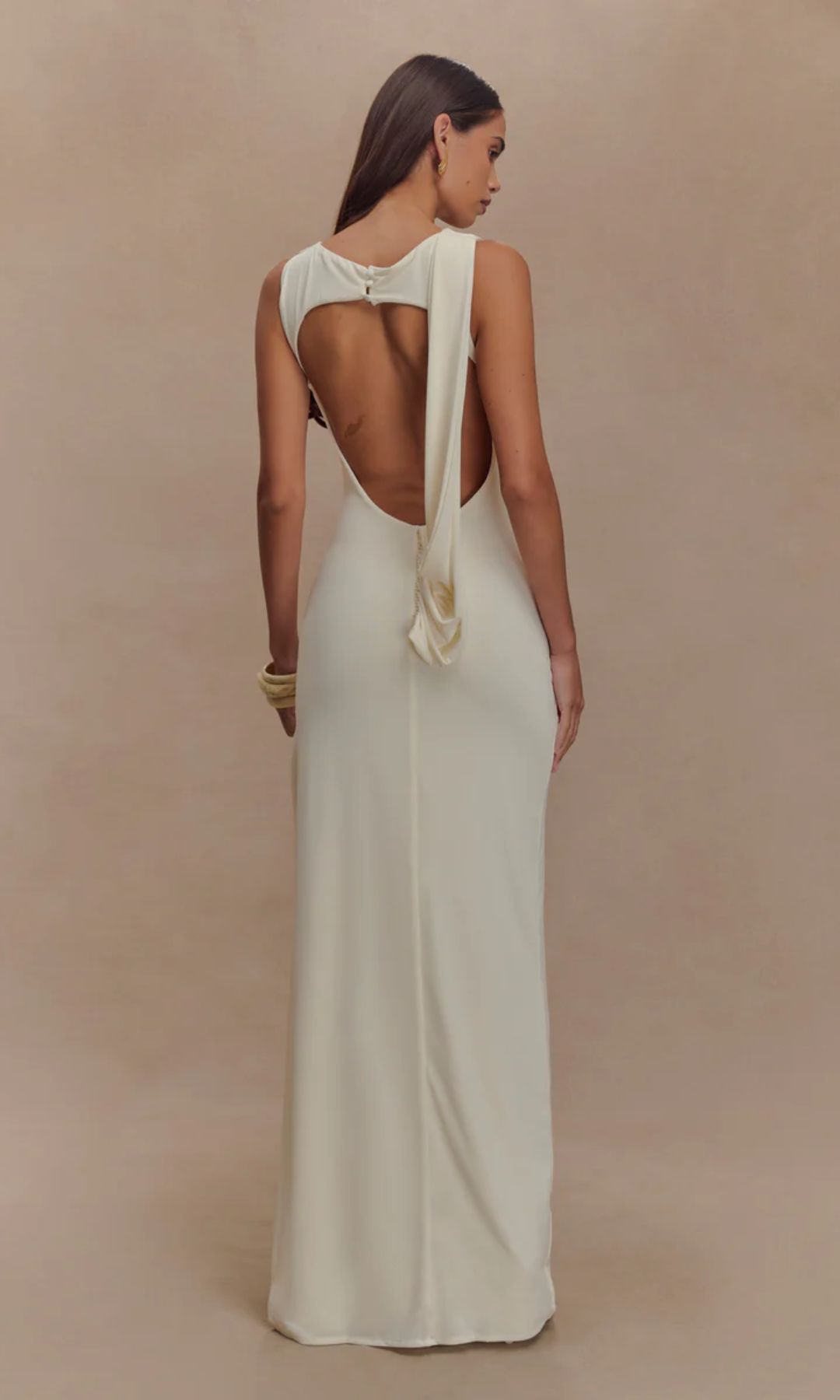 Lunivelle – Draped waist detail – Maxi gown-15143007682944-Santi Vento Atelier