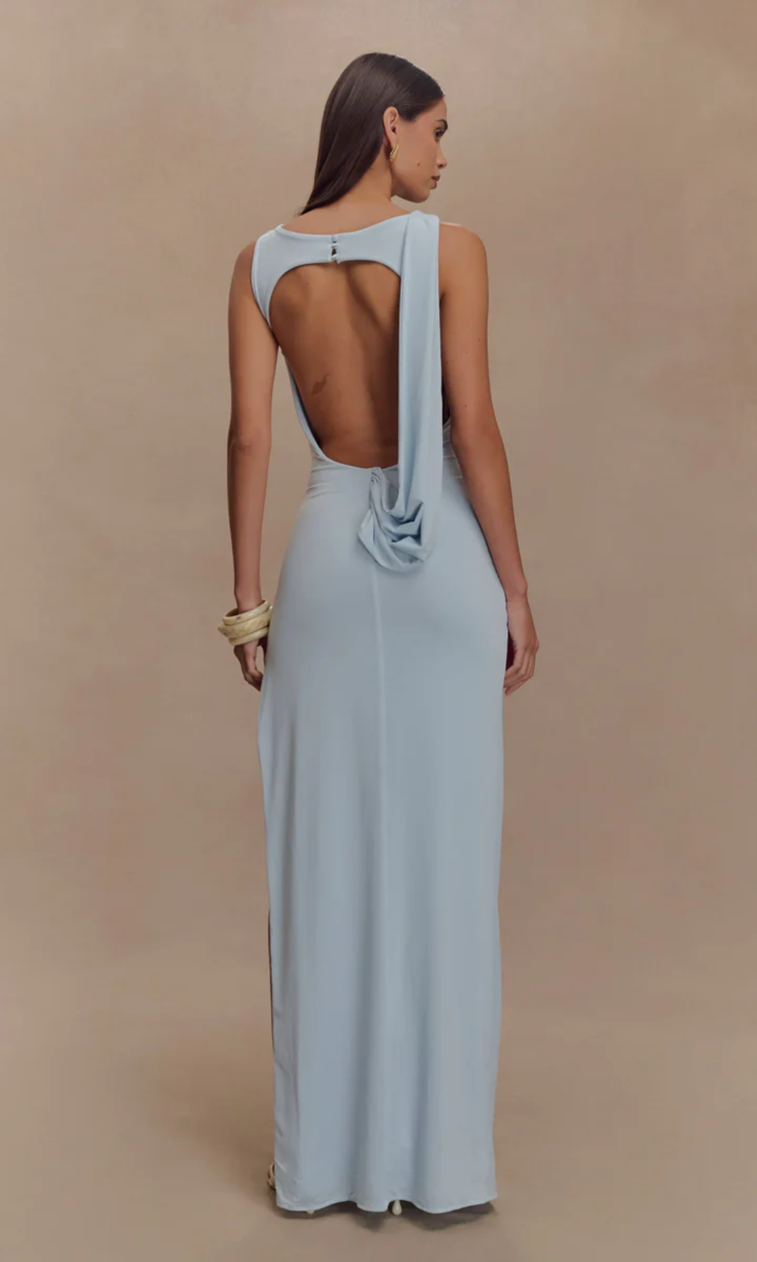 Lunivelle – Draped waist detail – Maxi gown-15143007682944-Santi Vento Atelier