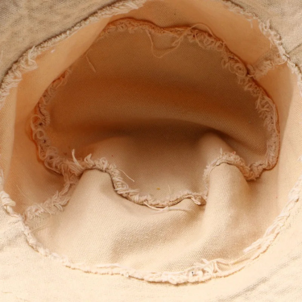 Maelis – Raw edge – Cotton bucket hat-15145724346752-Santi Vento Atelier