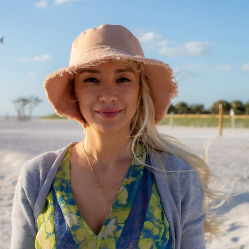 Maelis – Raw edge – Cotton bucket hat-15145724346752-Santi Vento Atelier