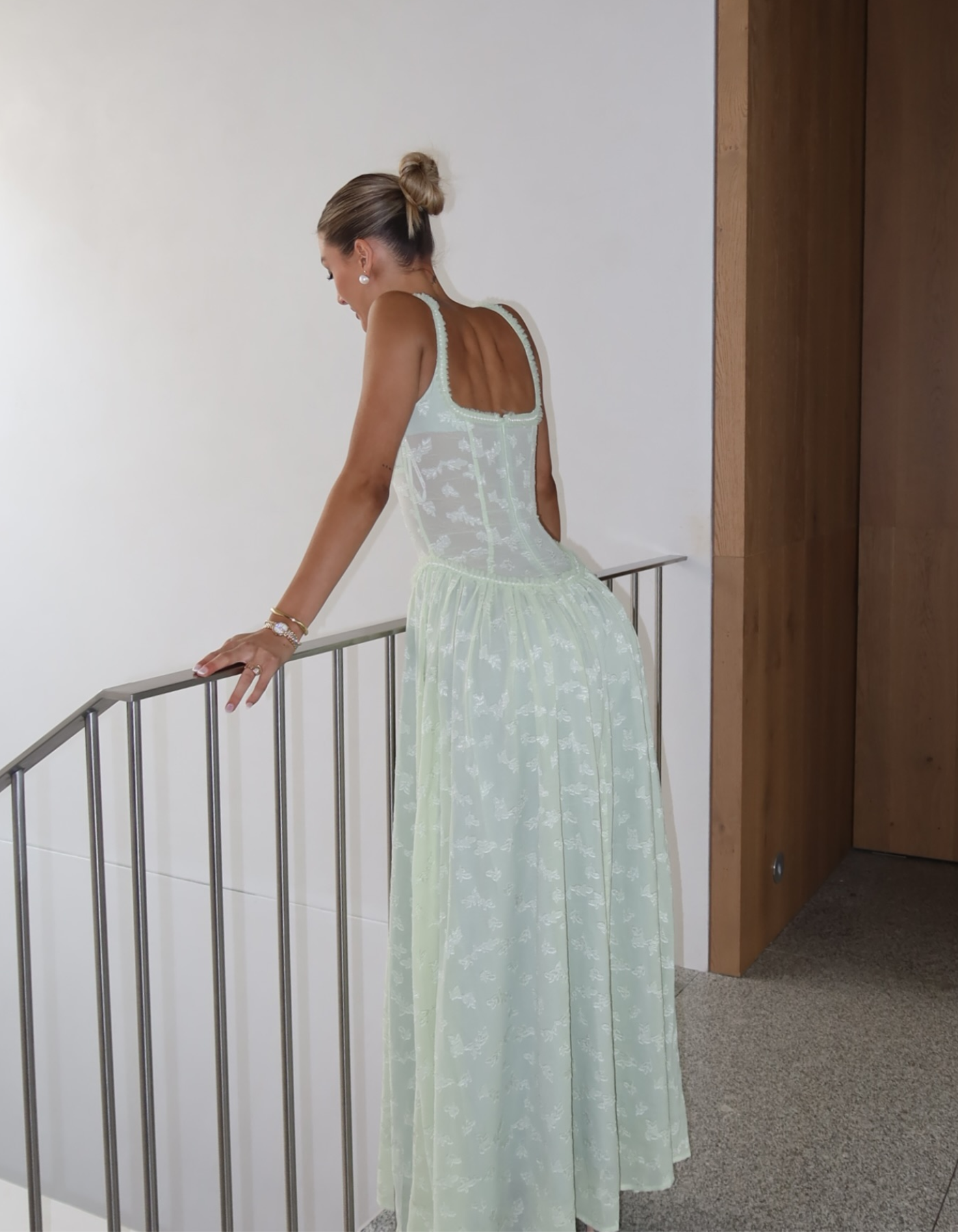 Maelis – Sheer corset – Slit maxi dress-15157951857024-Santi Vento Atelier