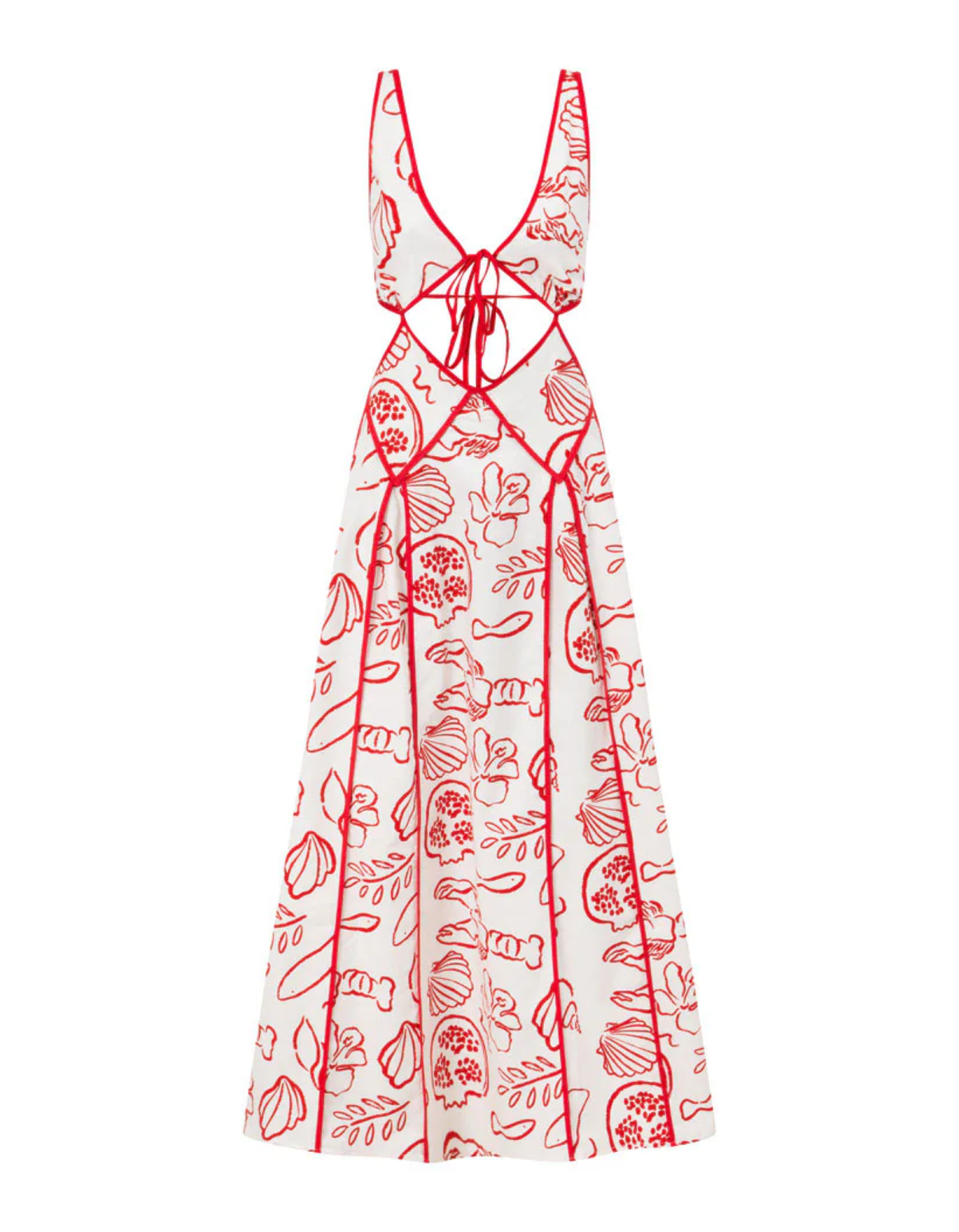 Maréline – Coastal cut-out – Printed sundress-15148419350912-Santi Vento Atelier