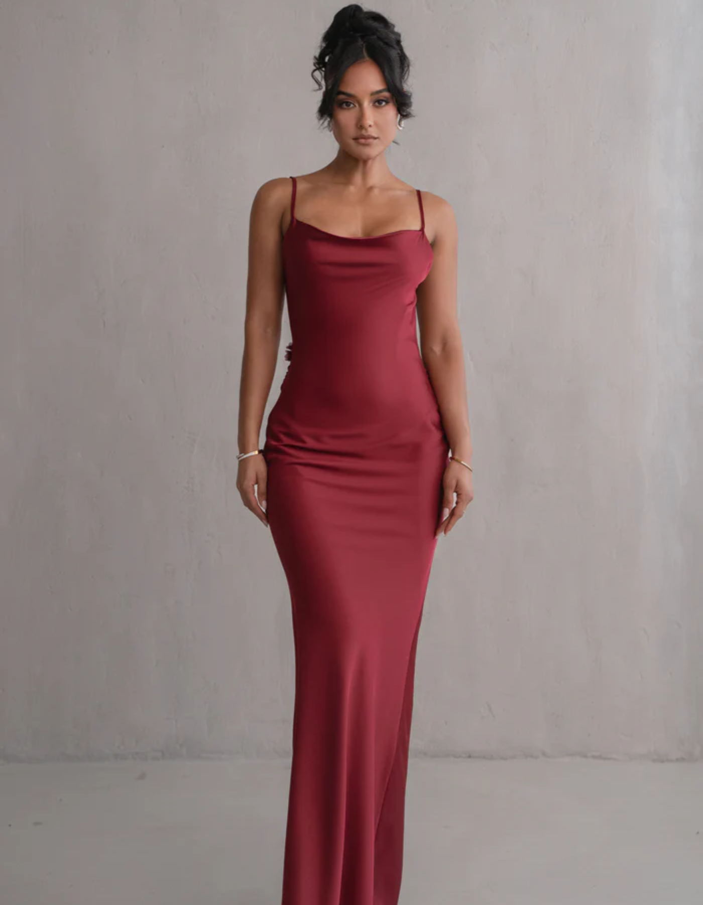 Mariam – Satin drape – Spaghetti strap gown-15151056945536-Santi Vento Atelier