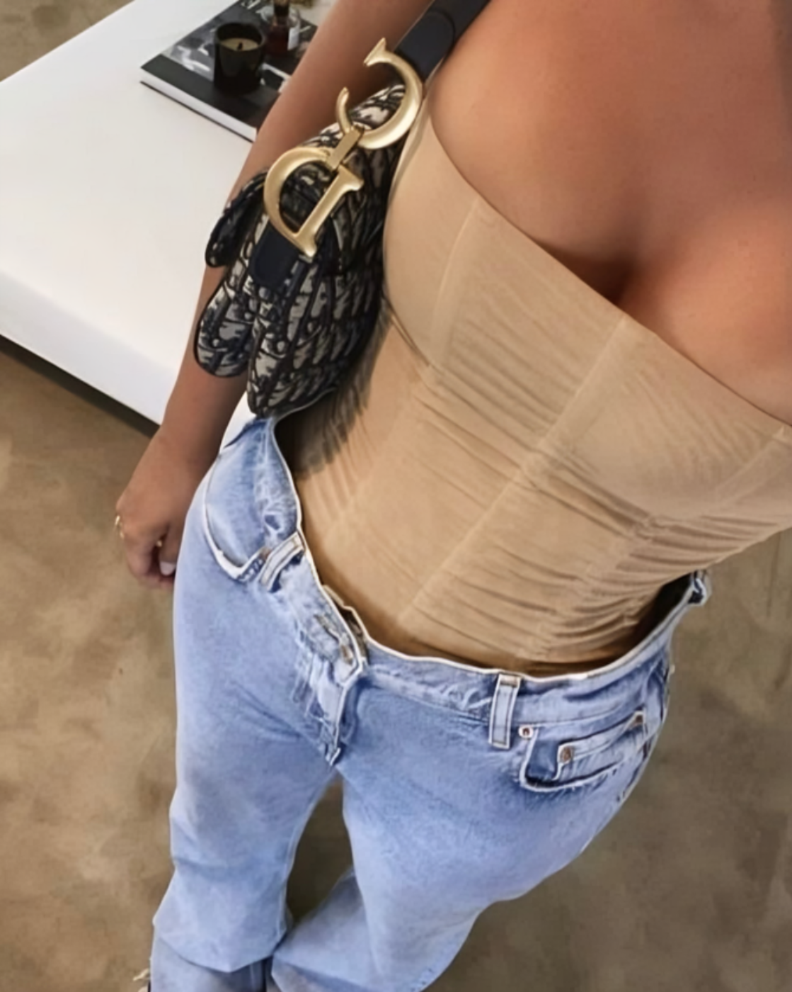 Mira – Sheer ruched – Strapless corset top-15157721694592-Santi Vento Atelier