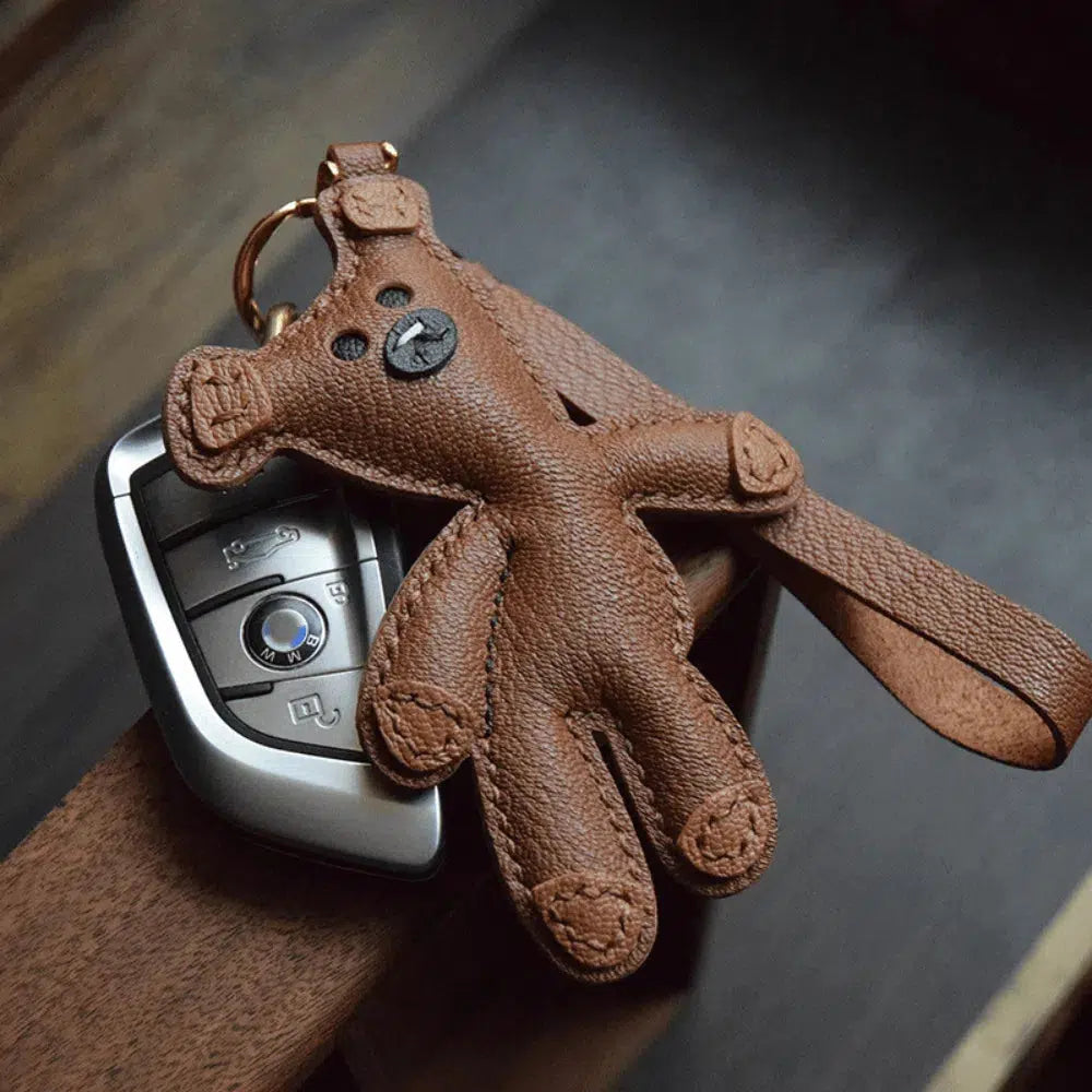 Mr. Bean Teddy – Nostalgic teddy bear design – Bag charm-15137985069440-Santi Vento Atelier