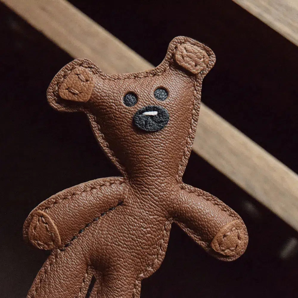 Mr. Bean Teddy – Nostalgic teddy bear design – Bag charm-15137985069440-Santi Vento Atelier