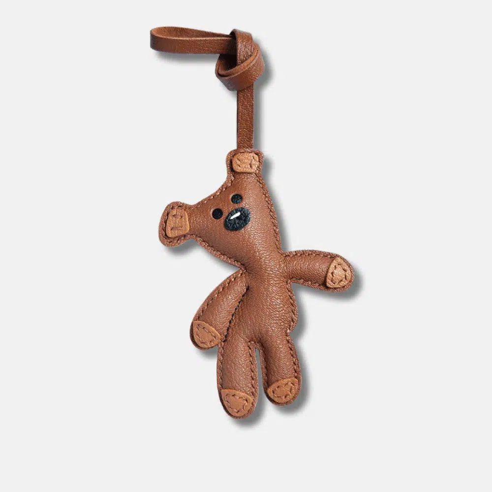 Mr. Bean Teddy – Nostalgic teddy bear design – Bag charm-15137985069440-Santi Vento Atelier