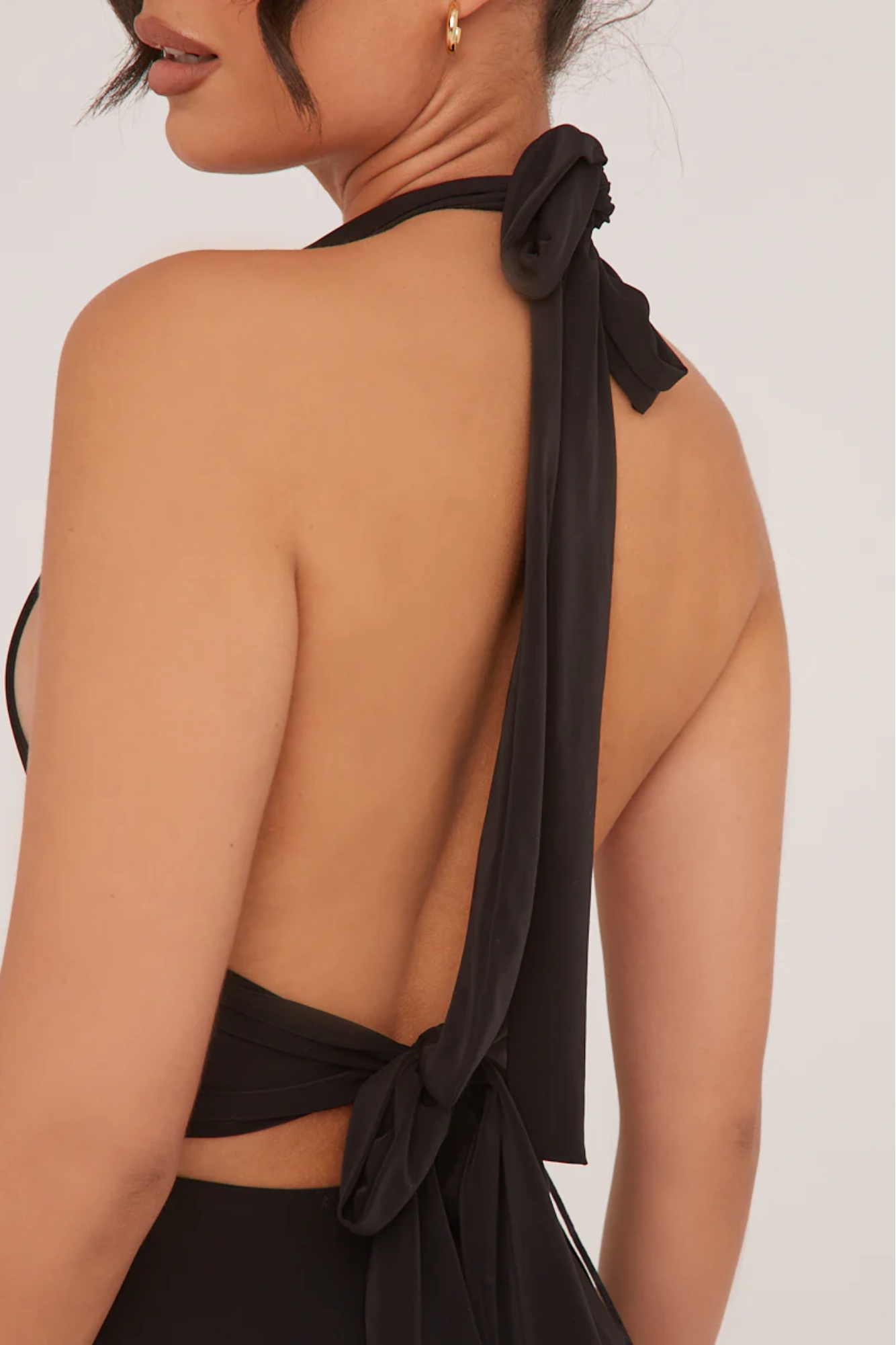 Nerisse – Plunge halter – Skater mini dress-15164535538048-Santi Vento Atelier