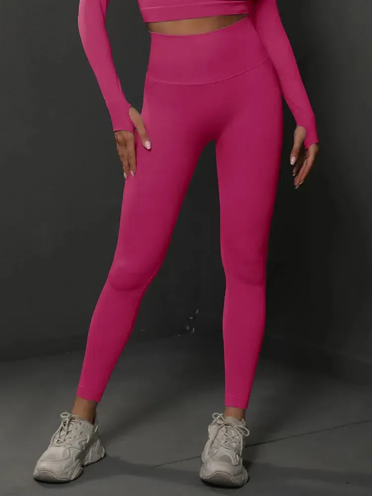 Nicoletta – Seamless design – Sleek gymwear leggings-15138001912192-Santi Vento Atelier