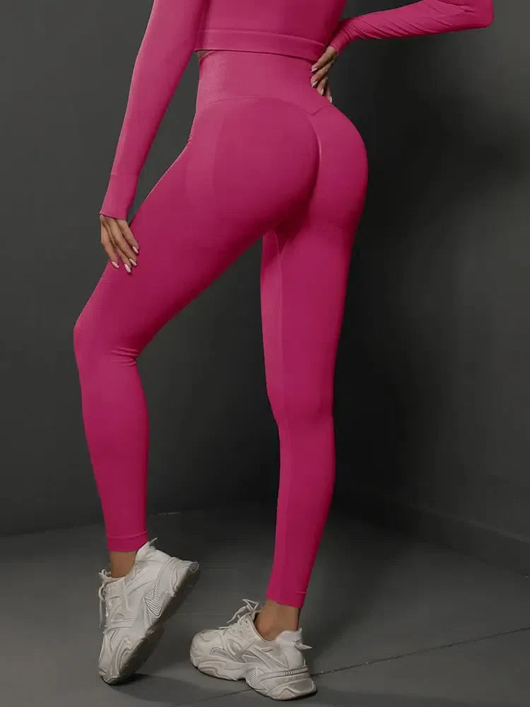 Nicoletta – Seamless design – Sleek gymwear leggings-15138001912192-Santi Vento Atelier